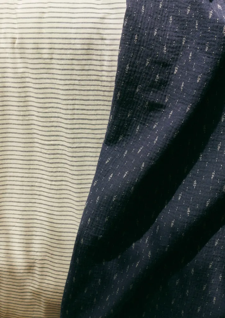 TOAST Dobby Stitch Cotton Throw- Textiles|Blankets & Throws