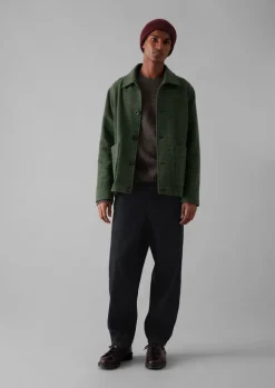 TOAST Dogtooth Wool Chore Jacket- Coats & Jackets