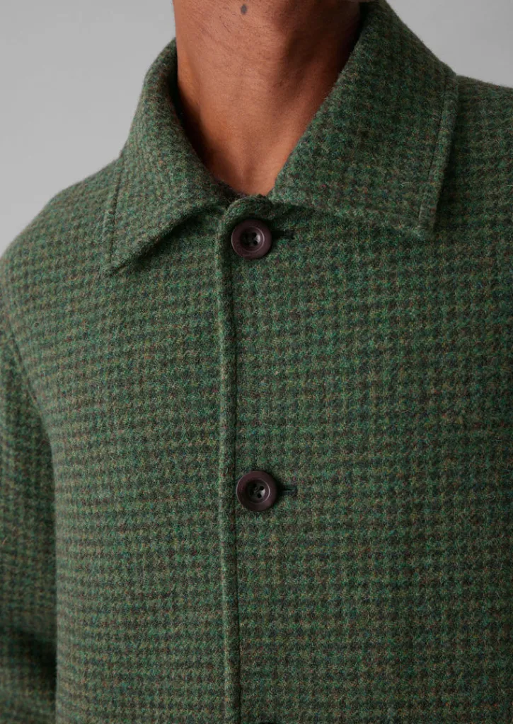TOAST Dogtooth Wool Chore Jacket- Coats & Jackets