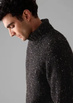 TOAST Donegal Roll Neck Sweater- Knitwear