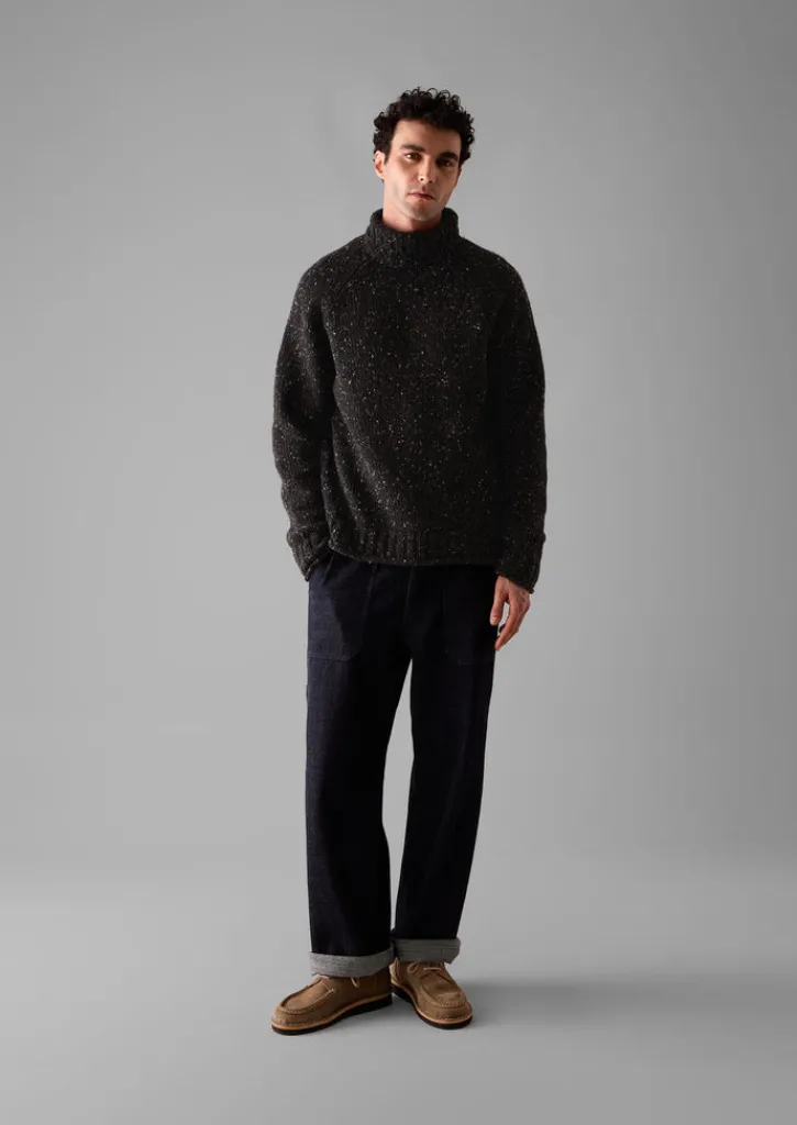 TOAST Donegal Roll Neck Sweater- Knitwear