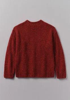 TOAST Donegal Wool High Neck Easy Sweater- Knitwear