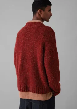 TOAST Donegal Wool High Neck Easy Sweater- Knitwear