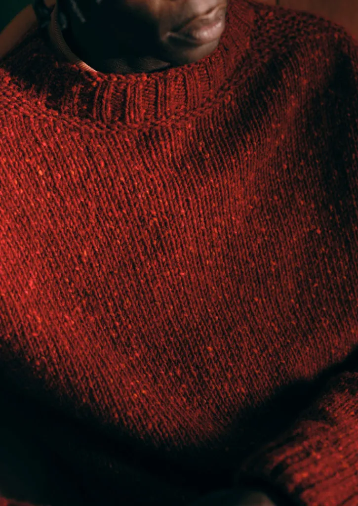 TOAST Donegal Wool High Neck Easy Sweater- Knitwear