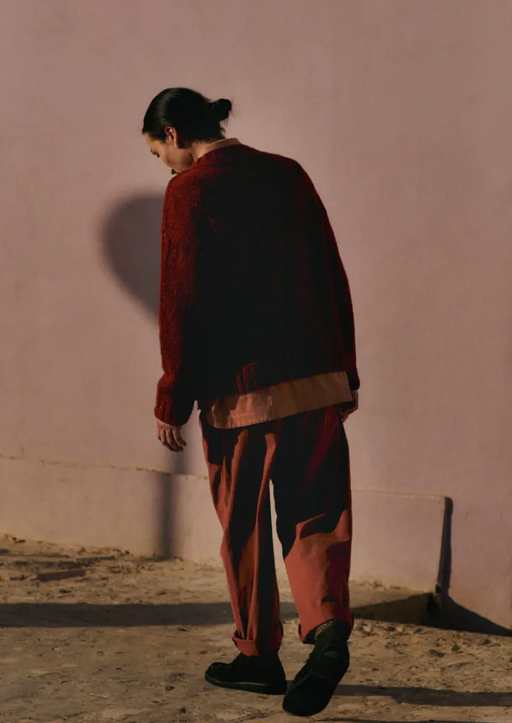 TOAST Donegal Wool High Neck Easy Sweater- Knitwear