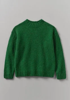 TOAST Donegal Wool High Neck Easy Sweater- Knitwear