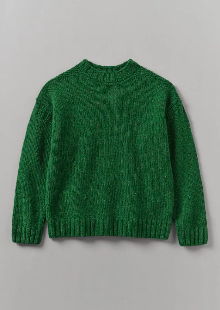 TOAST Donegal Wool High Neck Easy Sweater- Knitwear
