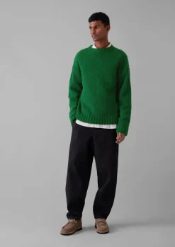 TOAST Donegal Wool High Neck Easy Sweater- Knitwear