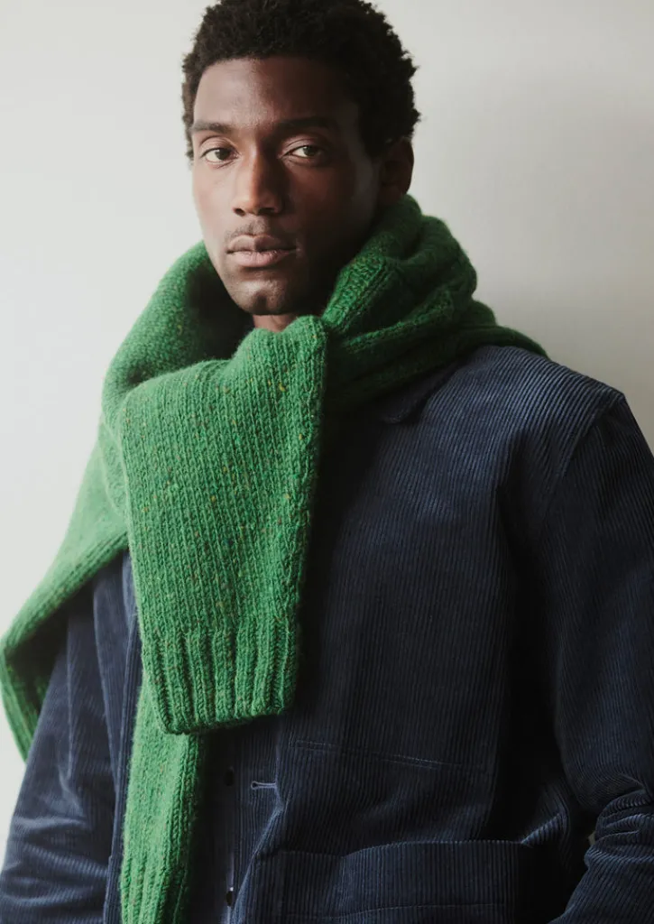 TOAST Donegal Wool High Neck Easy Sweater- Knitwear