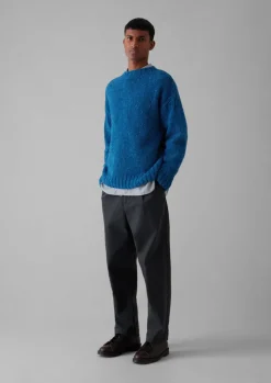 TOAST Donegal Wool High Neck Easy Sweater- Knitwear