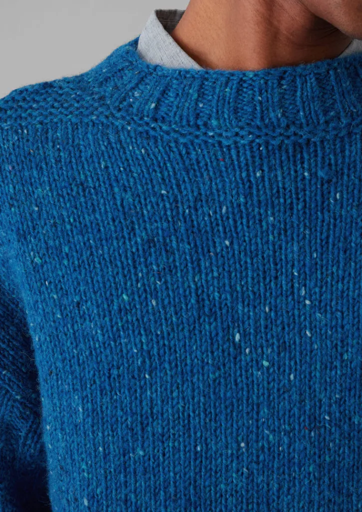 TOAST Donegal Wool High Neck Easy Sweater- Knitwear