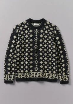 TOAST Donegal Wool Jacquard Sweater- Knitwear