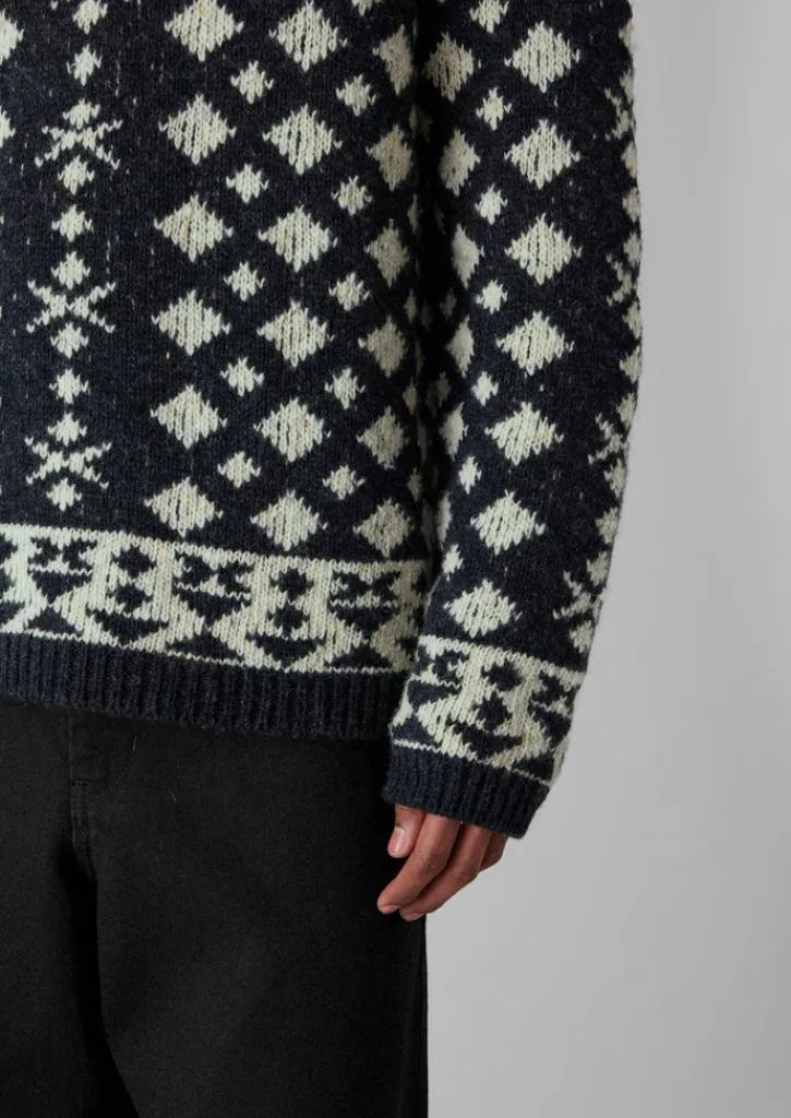 TOAST Donegal Wool Jacquard Sweater- Knitwear