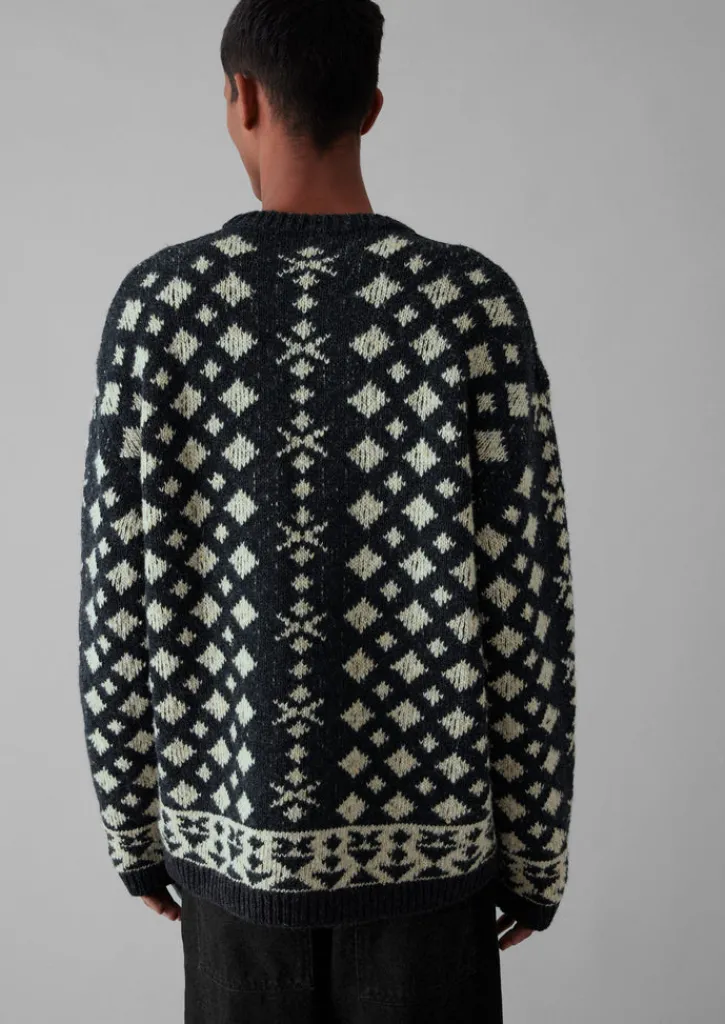 TOAST Donegal Wool Jacquard Sweater- Knitwear