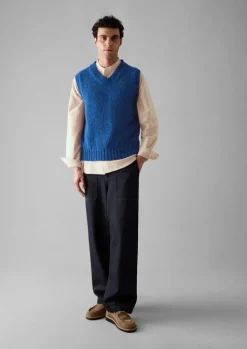 TOAST Donegal Wool Knitted Tank- Knitwear