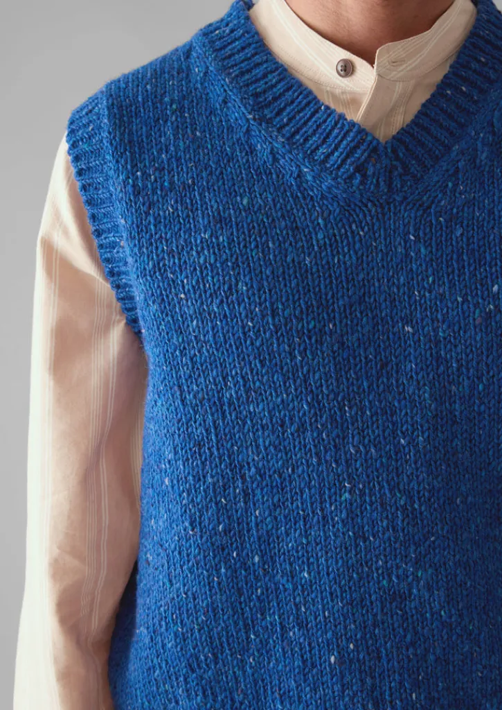 TOAST Donegal Wool Knitted Tank- Knitwear