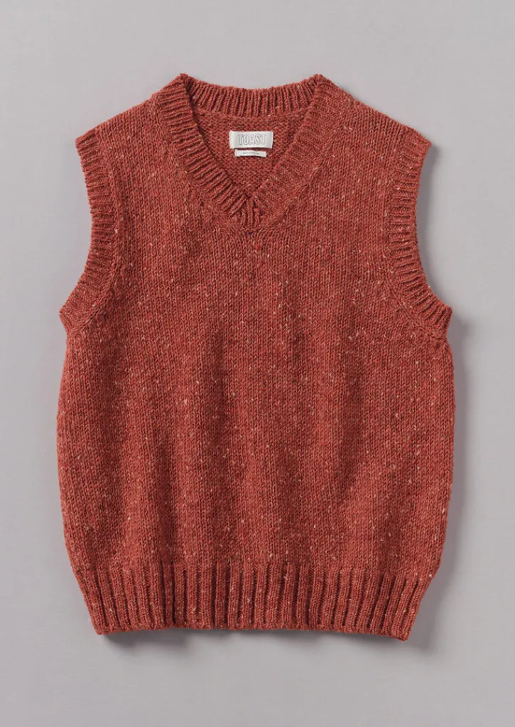 TOAST Donegal Wool Knitted Tank- Knitwear