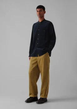 TOAST Dropped Shoulder Organic Cord Grandad Shirt- Cord|Shirts