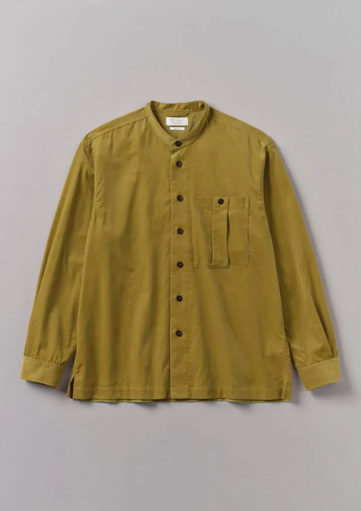 TOAST Dropped Shoulder Organic Cord Grandad Shirt- Cord|Shirts