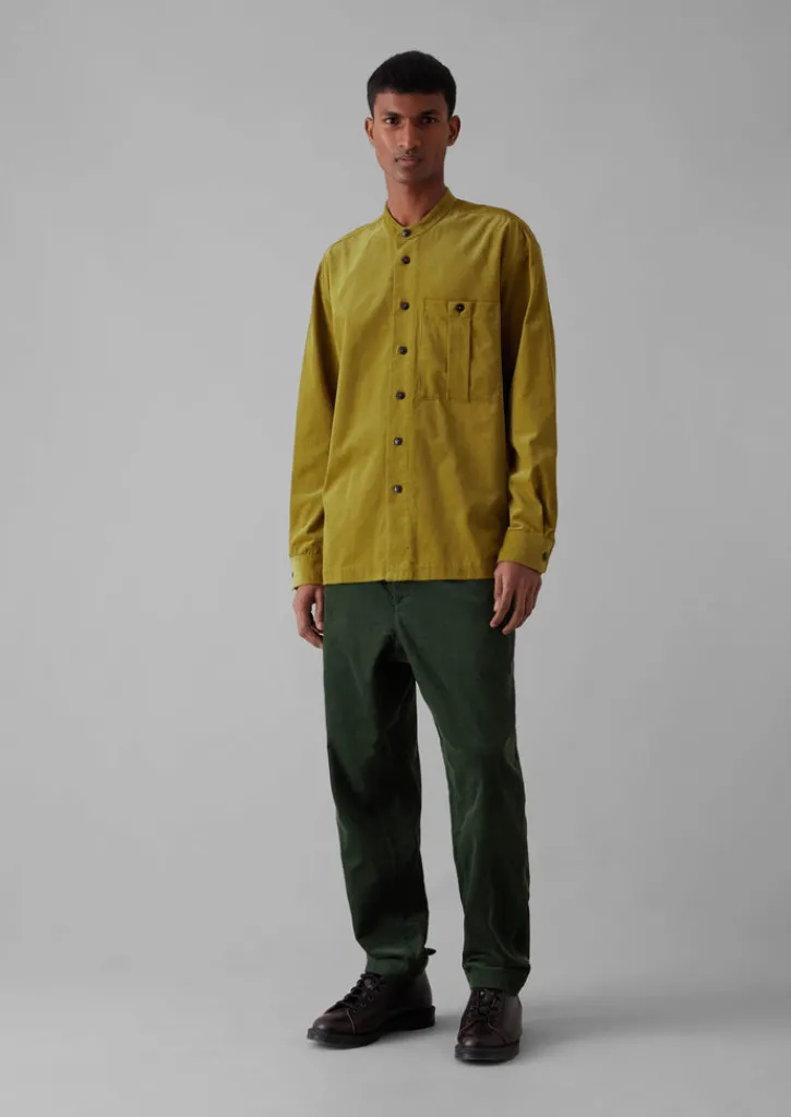 TOAST Dropped Shoulder Organic Cord Grandad Shirt- Cord|Shirts