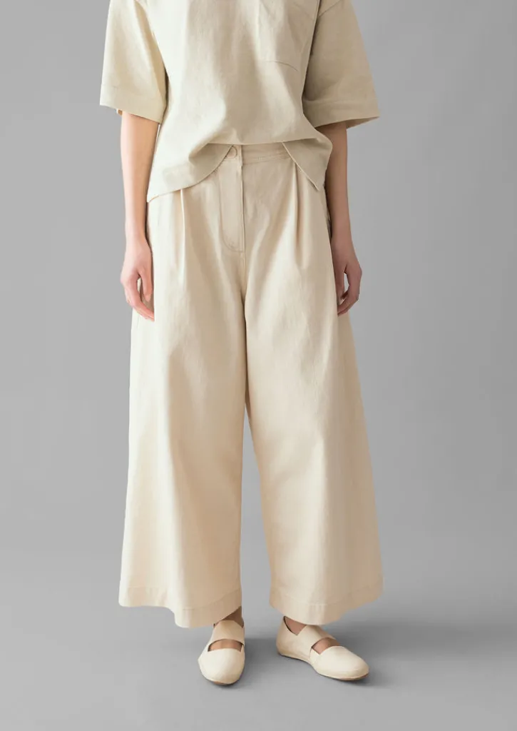 TOAST Denim Pleat Front Trousers-Women Denim|Jeans