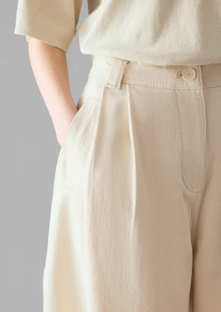 TOAST Denim Pleat Front Trousers-Women Denim|Jeans