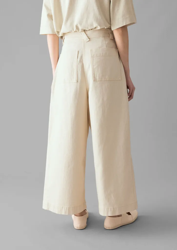 TOAST Denim Pleat Front Trousers-Women Denim|Jeans