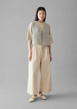 TOAST Denim Pleat Front Trousers-Women Denim|Jeans