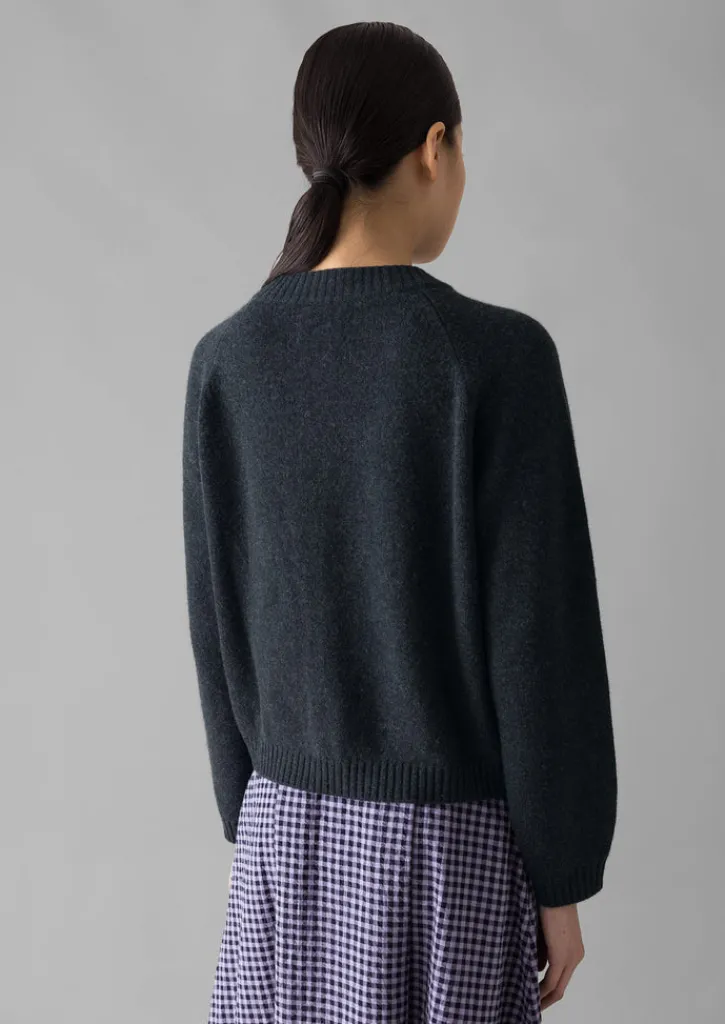TOAST Eden Wool Cashmere Raglan Cardigan-Women Cashmere|Knitwear