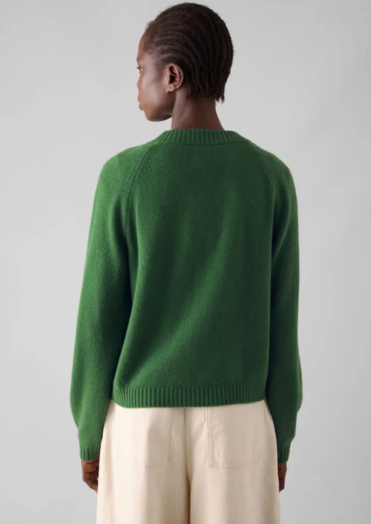 TOAST Eden Wool Cashmere Raglan Cardigan-Women Cashmere|Knitwear
