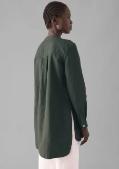 TOAST Elena Cotton Linen Tunic Shirt-Women Linen|Tops & Tees
