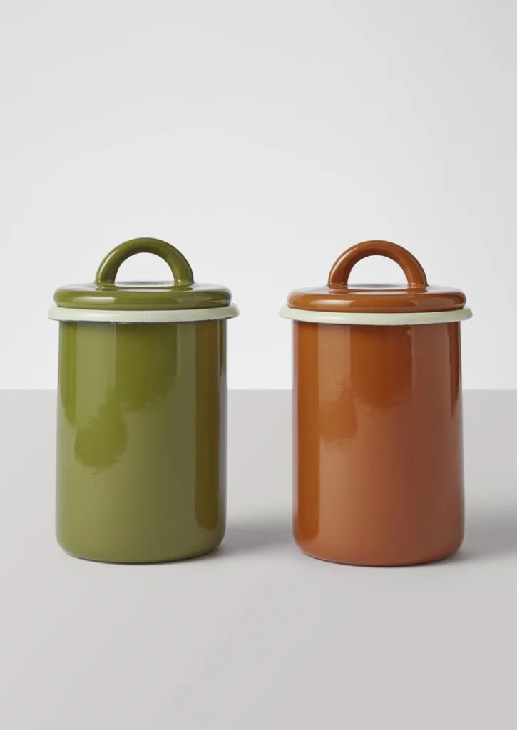 TOAST Enamel Storage Jar- Kitchen