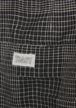 TOAST Etched Check Linen Bag-Women Bags & Belts