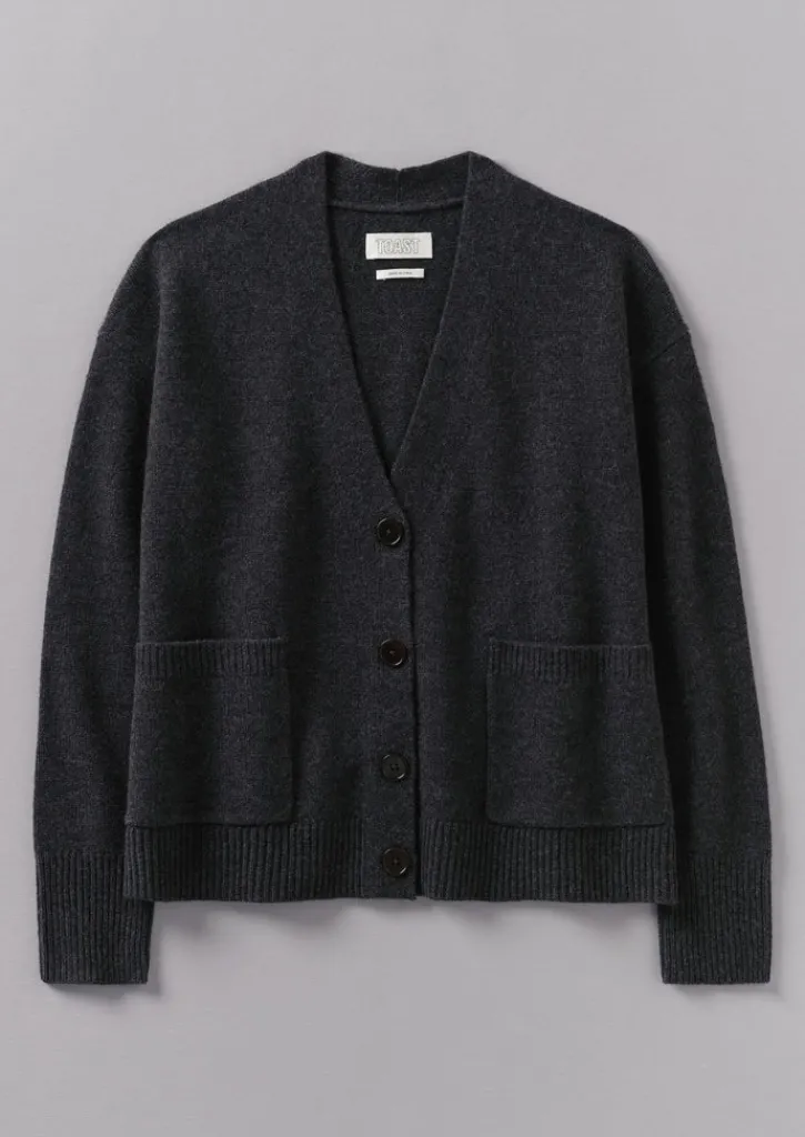 TOAST Ffion Wool Cashmere Boxy Cardigan-Women Cashmere|Knitwear