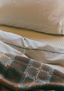TOAST Fine Stripe Organic Cotton Duvet Cover- Textiles|Bed Linen