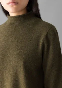 TOAST Fine Wool Cashmere Half Sleeve Sweater-Women Cashmere|Knitwear