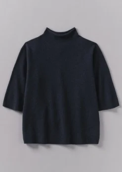 TOAST Fine Wool Cashmere Half Sleeve Sweater-Women Cashmere|Knitwear
