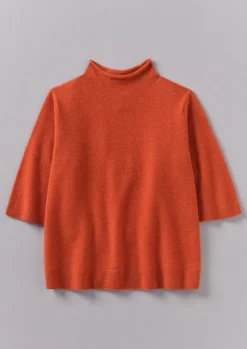 TOAST Fine Wool Cashmere Half Sleeve Sweater-Women Cashmere|Knitwear
