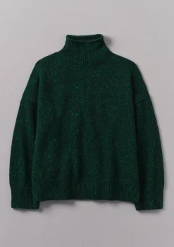 TOAST Flecky Wool Cashmere High Neck Sweater-Women Cashmere|Knitwear
