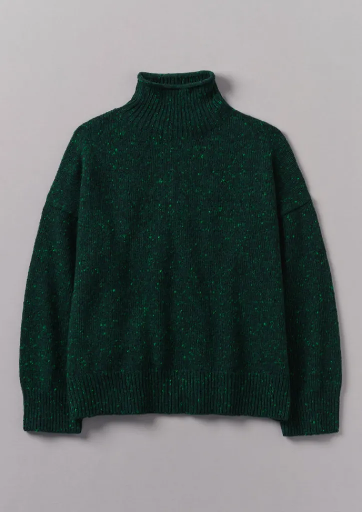 TOAST Flecky Wool Cashmere High Neck Sweater-Women Cashmere|Knitwear