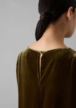 TOAST Fluid Silk Velvet Dress-Women Velvet|Dresses