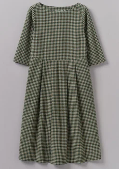 TOAST Franca Cotton Gingham Seersucker Dress-Women Dresses
