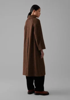TOAST Frankie Wool Houndstooth Raglan Coat-Women Coats & Jackets