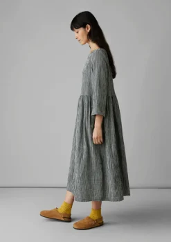 TOAST Freya Gingham Crinkle Cotton Dress-Women Loungewear|Dresses