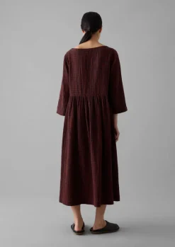 TOAST Freya Gingham Crinkle Cotton Dress-Women Loungewear|Dresses