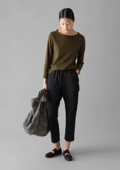 TOAST Gabi Cotton Pull On Trousers-Women Trousers
