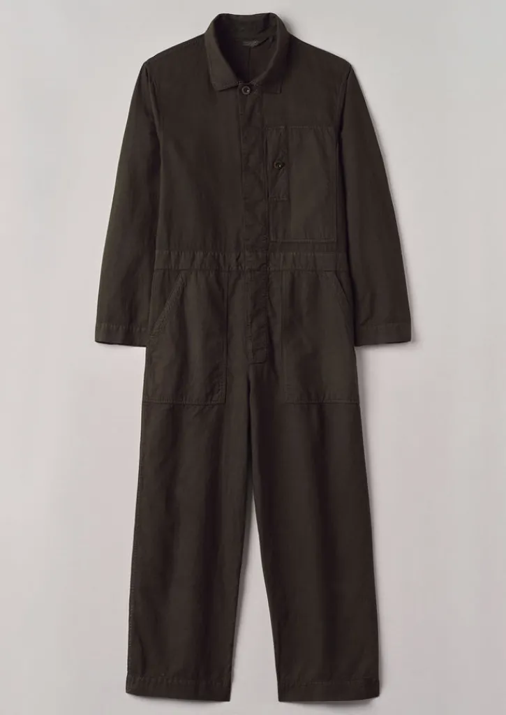 TOAST Garment Dyed Canvas Overalls- Linen|Workwear