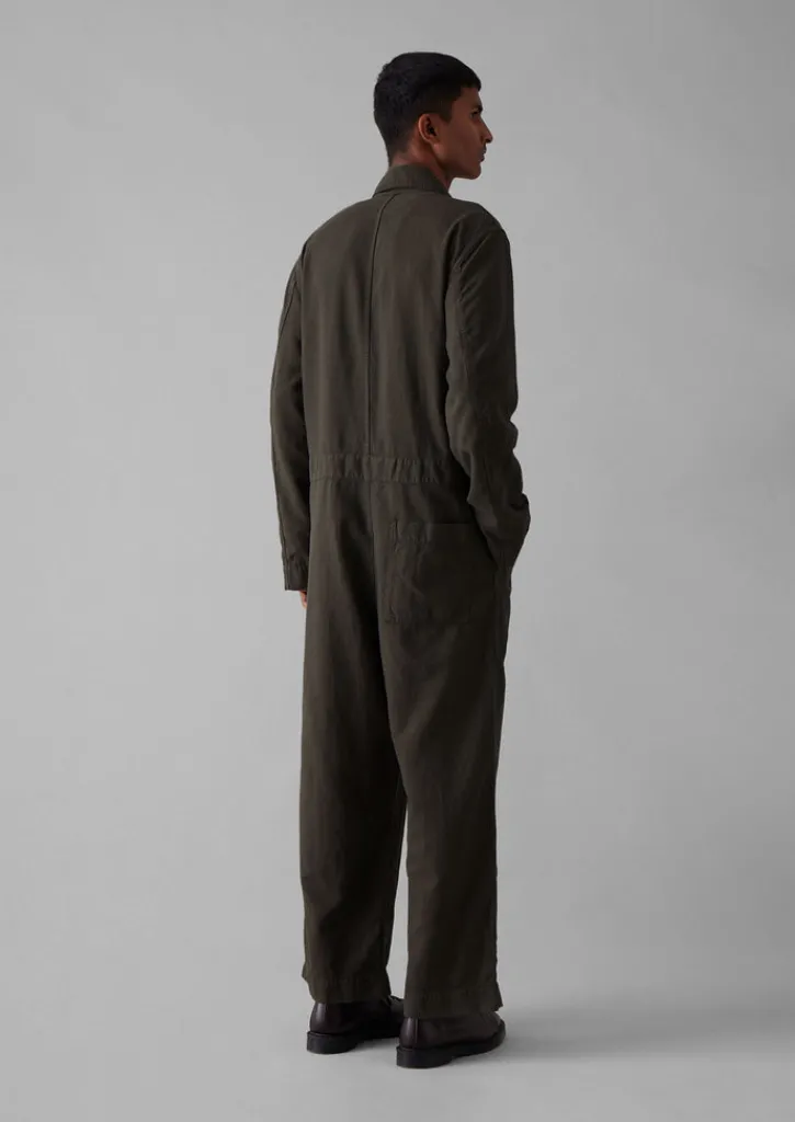 TOAST Garment Dyed Canvas Overalls- Linen|Workwear