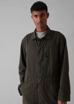 TOAST Garment Dyed Canvas Overalls- Linen|Workwear