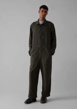 TOAST Garment Dyed Canvas Overalls- Linen|Workwear